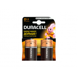 Батарейка Duracell Basic D2 K2 LR20 MN1300 2 шт черный