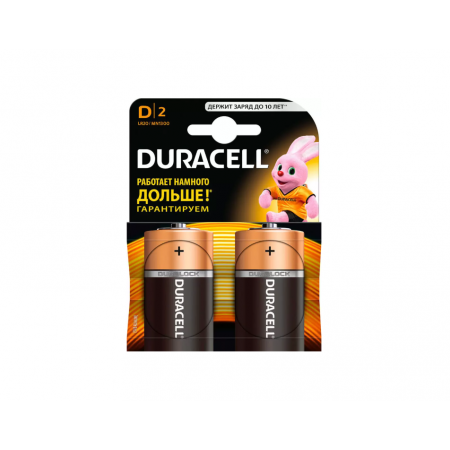 Батарейка Duracell Basic D2 K2 LR20 MN1300 2 шт черный