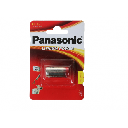Батарейка Panasonic Lithium Power CR123 красный