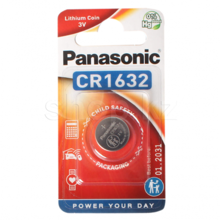 Батарейка Panasonic CR1632EL/1B (038320) 1 шт красный