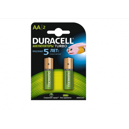 Аккумулятор Duracell RECHARGEABLE 2400 м*Ач (057128) 2 шт зеленый