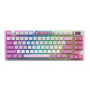 Клавиатура беспроводная + проводная MSI FORGE GK600 TKL WIRELESS VIOLET белый