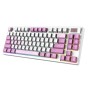 Клавиатура беспроводная + проводная MSI FORGE GK600 TKL WIRELESS VIOLET белый