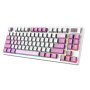 Клавиатура беспроводная + проводная MSI FORGE GK600 TKL WIRELESS VIOLET белый