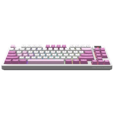 Клавиатура беспроводная + проводная MSI FORGE GK600 TKL WIRELESS VIOLET белый