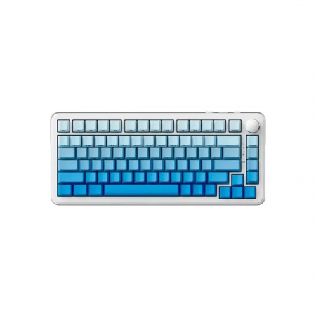 Клавиатура беспроводная + проводная AJAZZ AK820 MAX Sea Salt Switch голубой