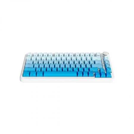 Клавиатура беспроводная + проводная AJAZZ AK820 MAX Sea Salt Switch голубой