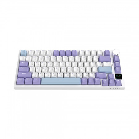 Клавиатура беспроводная + проводная AJAZZ AK820 Pro Gift Switch белый