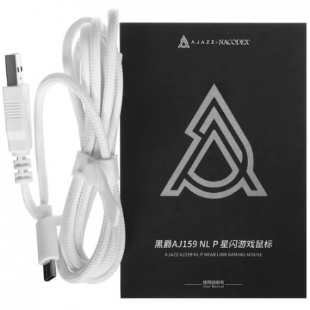 Мышь беспроводная + проводная Ajazz AJ159 NL P (AJ159/NLP/White) белый