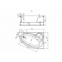 Ванны SANTEK ЭДЕРА 170х110 правая (1WH111994) белый