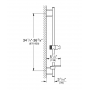 Душевая штанга GROHE 26603AL0 темный графит