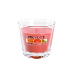 Свеча в стаканчике Provence 565064 1 шт оранжевый