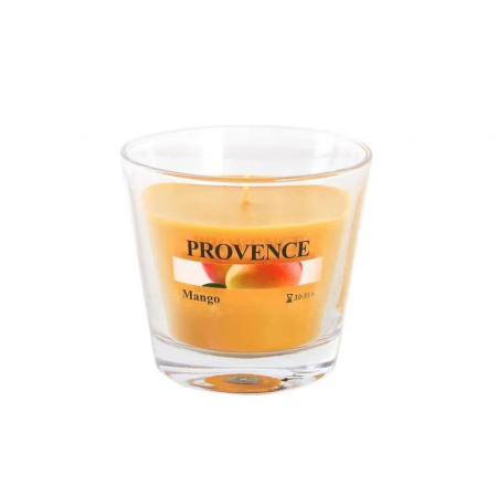 Свеча в стаканчике Provence 565060 1 шт оранжевый