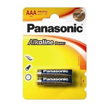 Батарейки Panasonic LR03APB/2BP AAA [LR03] 2 сине-золотой