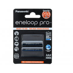 Аккумулятор Panasonic Eneloop Pro BK-4HCDE/2BE ААА 2 шт черный