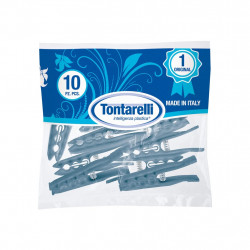 Прищепки для белья Tontarelli 9012670 10 шт. разноцветный