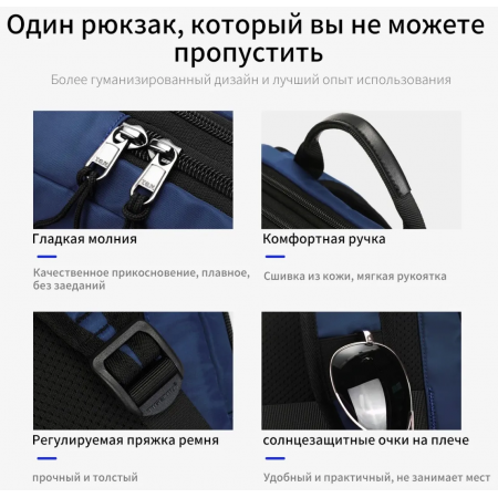 15.6" Рюкзак Tigernu T-B9013 синий
