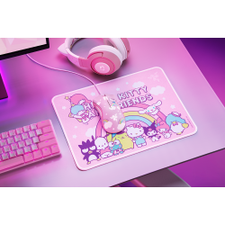 Мышь проводная Razer Goliathus Mouse + DeathAdder Essential, Hello Kitty Edition белый, розовый