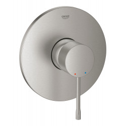 Внешняя часть смесителя для душа GROHE Essence скрытого монтажа круглая (24168DC1) суперсталь
