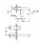 Внешняя часть смесителя для раковины GROHE Essence+ на 2 отверстия (19408001) хром