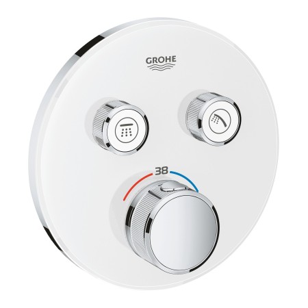 Внешняя часть термостатического смесителя GROHE Grohtherm SmartControl (29156LS0) белая луна