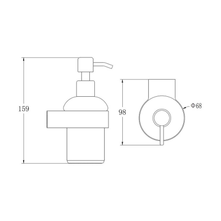 Дозатор для жидкого мыла BELZ B90927 черный