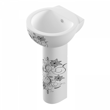 Пьедестал Sanita LUXE Art. Flora (ARTSLPD10) белый