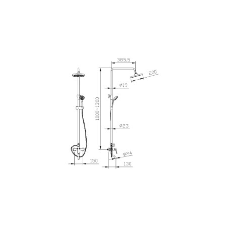 Душевая гарнитура Bravat Eler (F6191238CP-A-RUS) серебристый