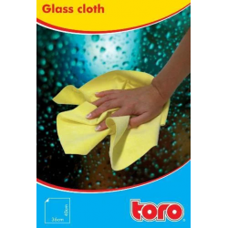 Тряпка для мытья стекол и зеркал TORO 420018 желтый