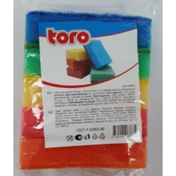 Набор губок TORO 600601 в ассортименте 5 шт.