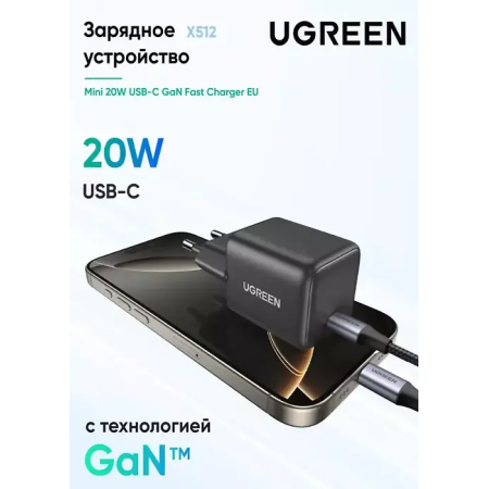 Сетевое зарядное устройство UGREEN X512 (55528) Серый