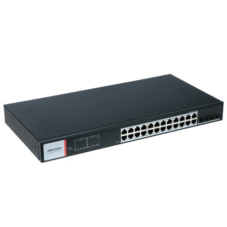 Коммутатор Hikvision DS-3E1528P-SI-24P4F черный