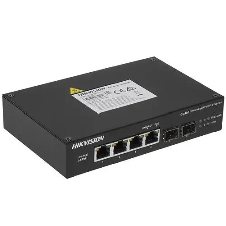 Коммутатор Hikvision DS-3T0506HP-E/HS черный