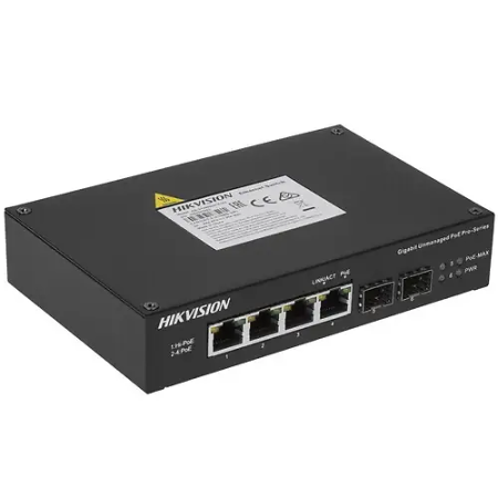 Коммутатор Hikvision DS-3T0506HP-E/HS черный