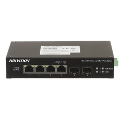 Коммутатор Hikvision DS-3T0506HP-E/HS черный
