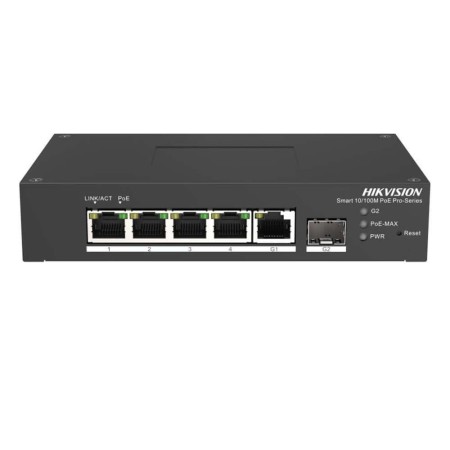 Коммутатор Hikvision DS-3T1306P-SI/HS черный