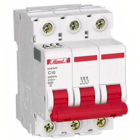 Автоматический выключатель Himel HDB3w (HDB3WL3C10) 10А белый