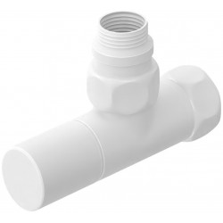Вентиль запорный угловой 3/4"х1/2" г/ш ZZ4708 (4670078507983) белый