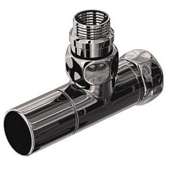 Вентиль запорный угловой Терминус 3/4" * 1/2" г/ш хром (новый) ZZ4708 (штука) (4670030726568) хром