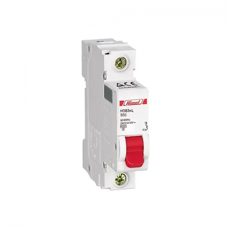 Автоматический выключатель Himel HDB3w 1Р 50А С 4,5кА (HDB3WL1C50) 50А белый