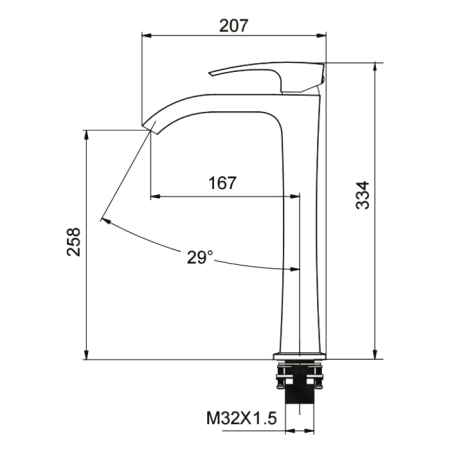 Смеситель Gappo G1007-86 черный