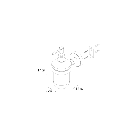 Дозатор для жидкого мыла Fixsen Comfort Gold FX-87012 золото