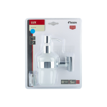 Дозатор для жидкого мыла Fixsen Lux Chrome FX-15012 хром