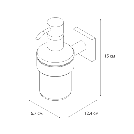 Дозатор для жидкого мыла Fixsen Lux Satin FX-16012 сатин