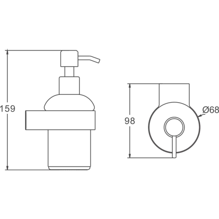 Дозатор для жидкого мыла BELZ B90827 брашированное золото