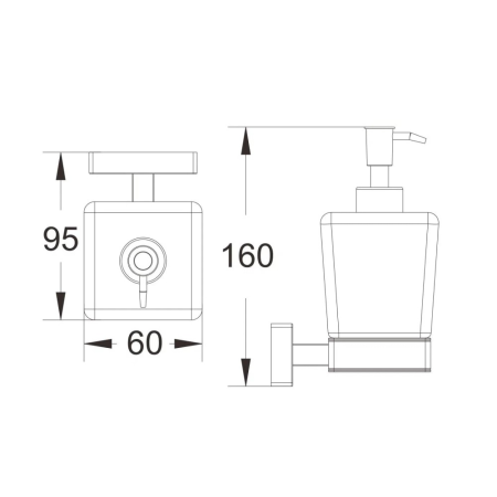 Дозатор для жидкого мыла BELZ B90227 хром