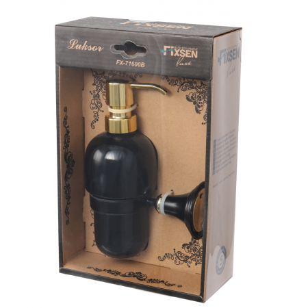 Диспенсер для жидкого мыла Fixsen Luksor FX-71612B черный