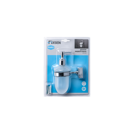 Дозатор для жидкого мыла Fixsen Kvadro FX-61312 хром