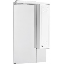 Шкаф в ванную Aquaton Домус 65 правое (1A008202DO01R) белый