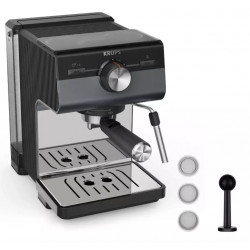 Кофеварка рожковая Krups Authentic XP384G10 серебристый
